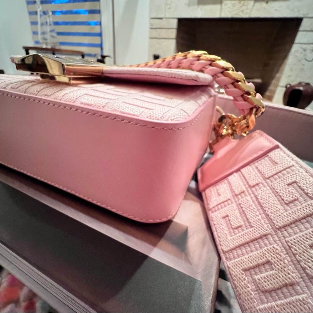 Givenchy 4G Pink Canvas Chain Handle & Crossbody Bag - Picture 11 of 14